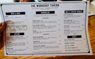 The Workshop Tavern food