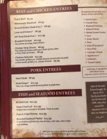 Hartley Inn menu