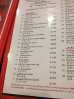 Sichuan Chili menu