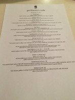 Garfrerick's Cafe And Catering menu