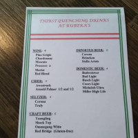 Rubera's menu