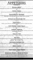 Tanglewood Lounge menu