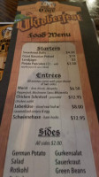 Black Forest Cafe menu