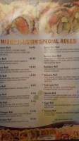 Mizuki Fusion menu