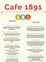 Cafe 1891 menu