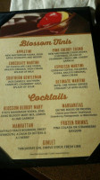 The Blossom Cafe menu