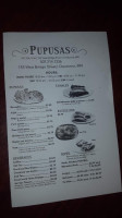 Pupuseria La Paz menu
