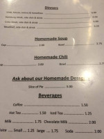Harris Diner menu