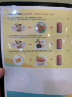 Thu Thu Sandwich menu