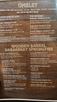 The Wooden Barrel menu