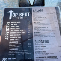Top Spot Tavern Grill menu