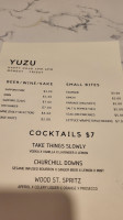 Yuzu Kitchen menu