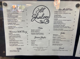 Shalom Y'all menu