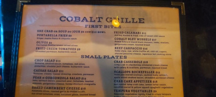 Cobalt Grille menu