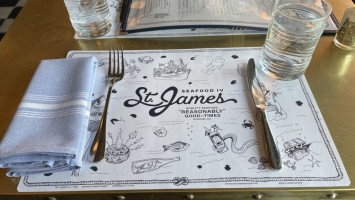 Saint James Seafood menu