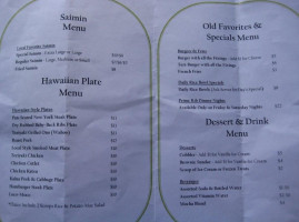 Anahola Cafe And Saimin Stand menu