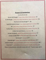 Korner Grill menu