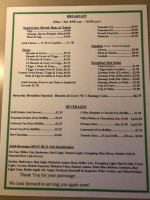 Kelley's Restaurant & Bar menu