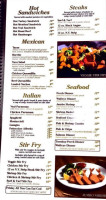 Algonac Flaming Grill menu