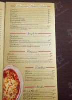 Romas Italian menu