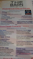 Hamburger Barn menu