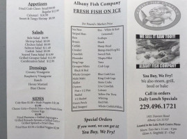 Albany Fish Company menu