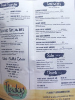 Floridays Woodfire Grill menu