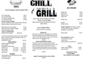 Chill Grill menu