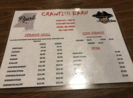 Crawfish Barn menu