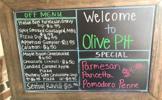 Olive Pit A Pasta House menu