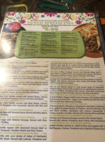 Salsa's Mexican menu