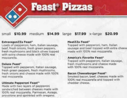 Domino's (durham Rd) menu