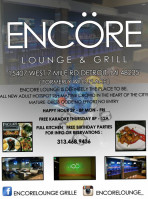 Encore Lounge Grill food