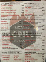 Moran's Grill menu