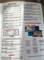 Gary's Oyster Shack menu