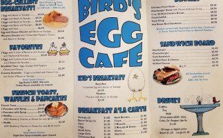 Bird's Egg Cafe menu