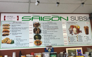 N&h Saigon Subs menu