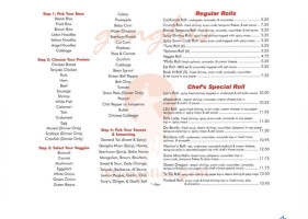 Genghis Mongolian Grill menu