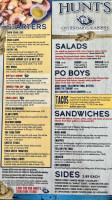 Hunt's Oyster Bar & Seafood menu