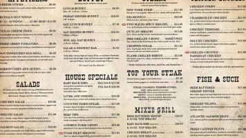 Old West Steakhouse Paris menu