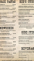 Old West Steakhouse Paris menu