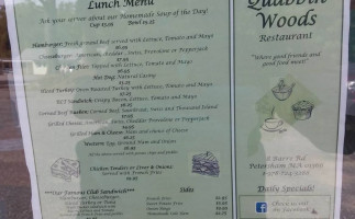 Quabbin Woods menu