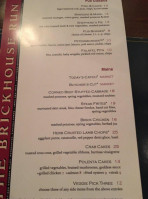 The Brickhouse Run menu