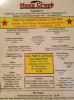 Moss Creek Fish House menu