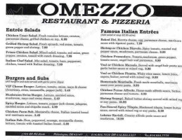 Omezzo menu