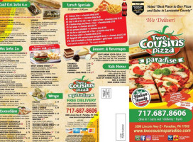 Two Cousins Pizza Paradise food