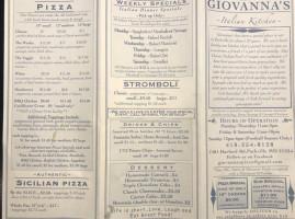 Giovanna's Italian Kitchen menu