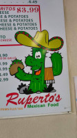 Ruperto's Mexican Food menu