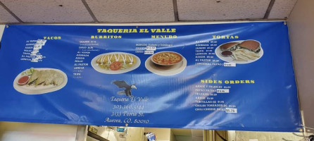 Taqueria El Valle food