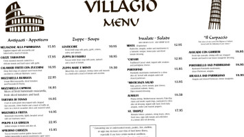 Villagio menu